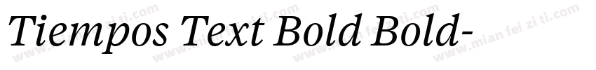 Tiempos Text Bold Bold字体转换